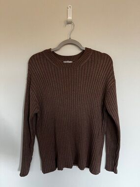Soft Ribbed Crewneck Sweater